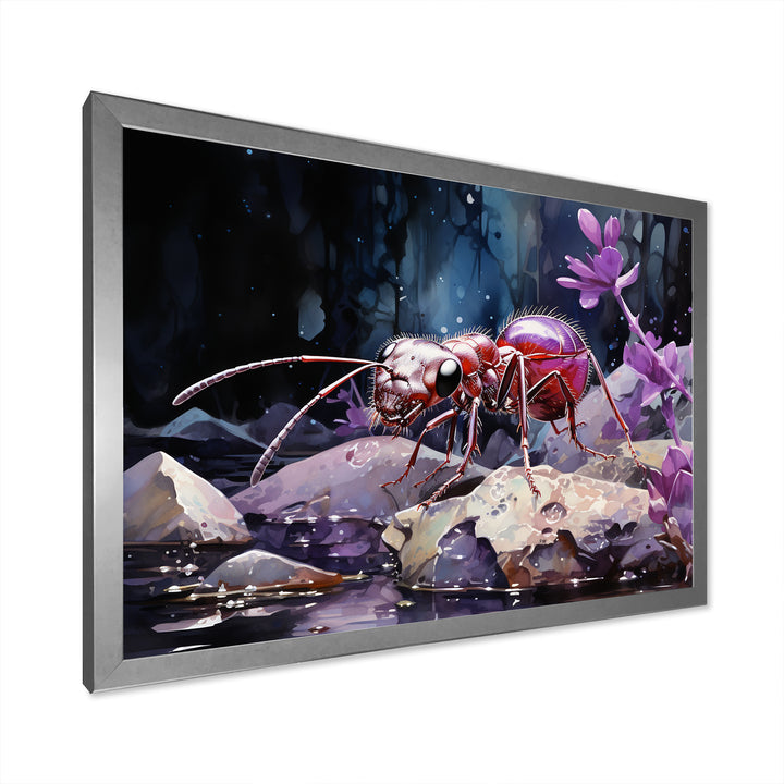 Enchanted Microcosm Ant - Ant Large Canvas Wall Art