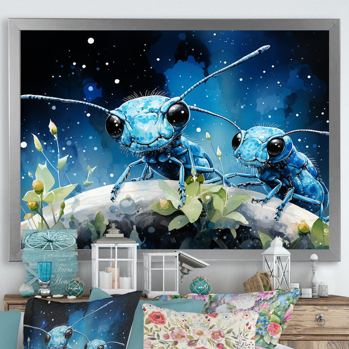 Enchanted Minions Blue Ants - Ant Home Decor Art