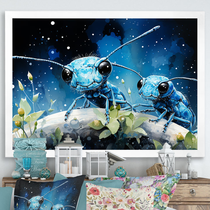 Enchanted Minions Blue Ants - Ant Home Decor Art