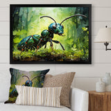 Forest Guardian Green Ant - Ant Bedroom Wall Art