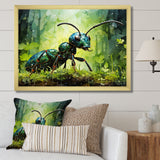 Forest Guardian Green Ant - Ant Bedroom Wall Art