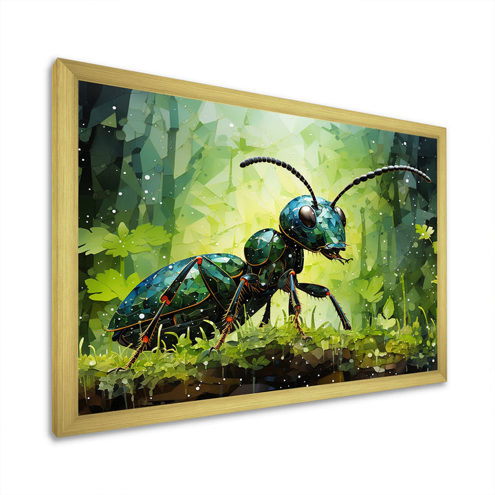 Forest Guardian Green Ant - Ant Bedroom Wall Art