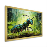 Forest Guardian Green Ant - Ant Bedroom Wall Art