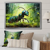 Forest Guardian Green Ant - Ant Bedroom Wall Art