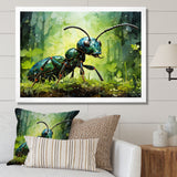 Forest Guardian Green Ant - Ant Bedroom Wall Art