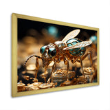 Gilded Expedition Gold Ant - Ant Canvas Wall Art