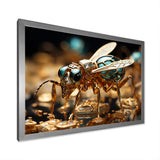 Gilded Expedition Gold Ant - Ant Canvas Wall Art