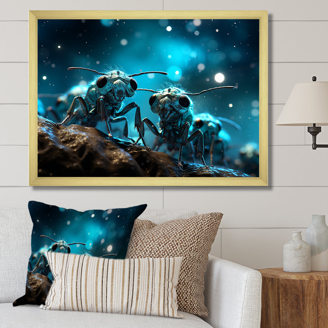 Lunar Workers Silver Ants - Silver Ant Wall Art