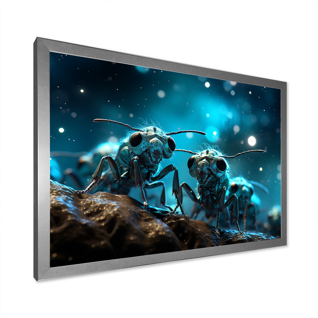 Lunar Workers Silver Ants - Silver Ant Wall Art