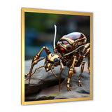 Metallic Worker Bronze Ant - Gold Ant Wall Art