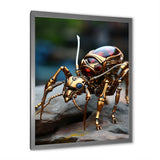 Metallic Worker Bronze Ant - Gold Ant Wall Art