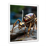 Metallic Worker Bronze Ant - Gold Ant Wall Art
