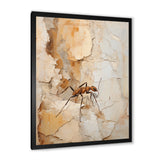 Minimalism Ant Beige Collage - Ant Framed Canvas Art