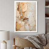 Minimalism Ant Beige Collage - Ant Framed Canvas Art