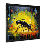 Neon Pioneers Black Ant - Ant Canvas Wall Art
