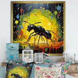 Neon Pioneers Black Ant - Ant Canvas Wall Art