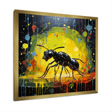 Neon Pioneers Black Ant - Ant Canvas Wall Art