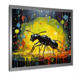 Neon Pioneers Black Ant - Ant Canvas Wall Art