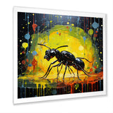 Neon Pioneers Black Ant - Ant Canvas Wall Art