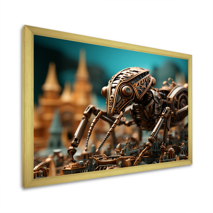 Steampunk Excavators Bronze Ants - Ant Wall Art Prints