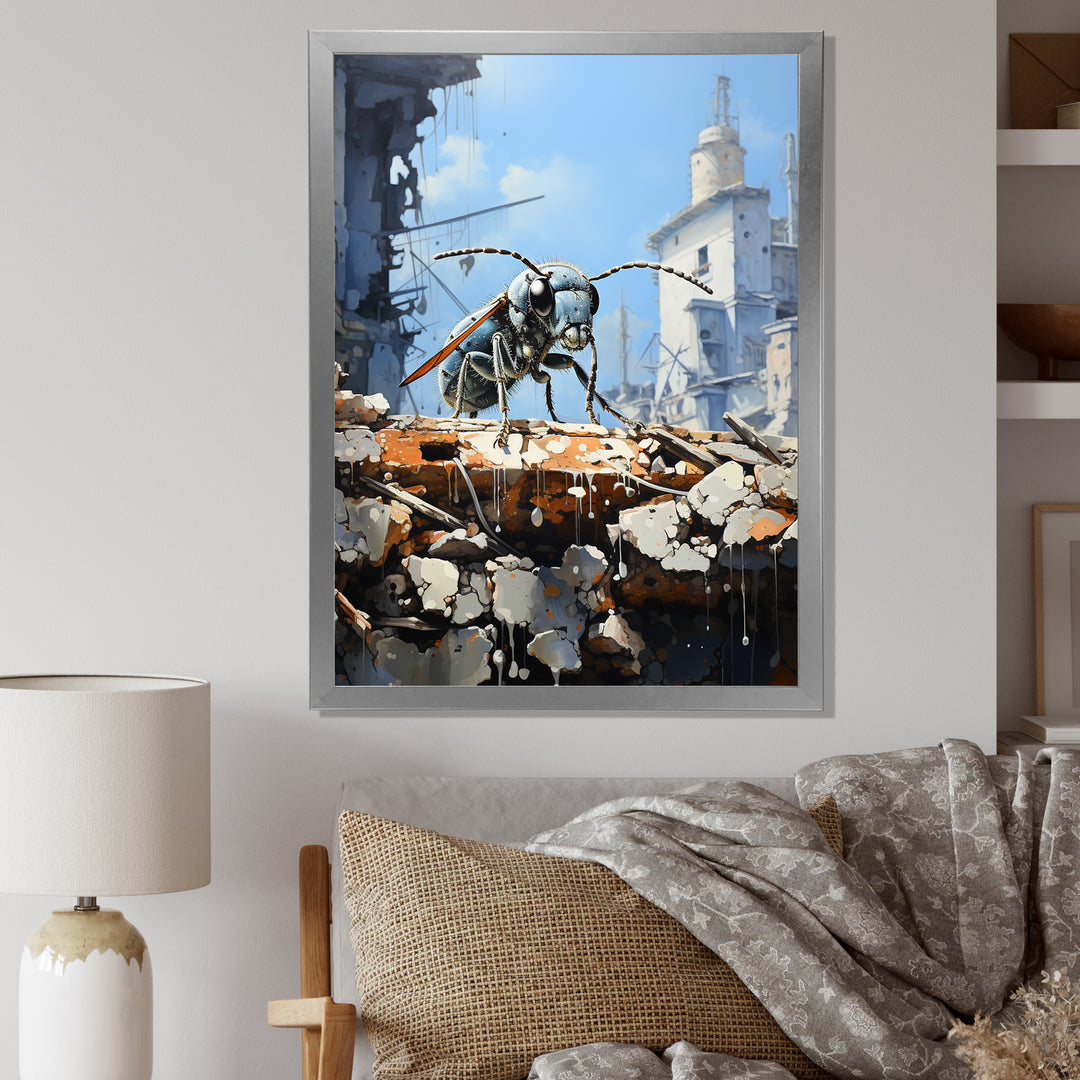 Urban Explorer Concrete Ant - Gray Ant Wall Art