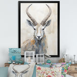 Minimalism Antelope Ibex - Antelope Living Room Wall Art