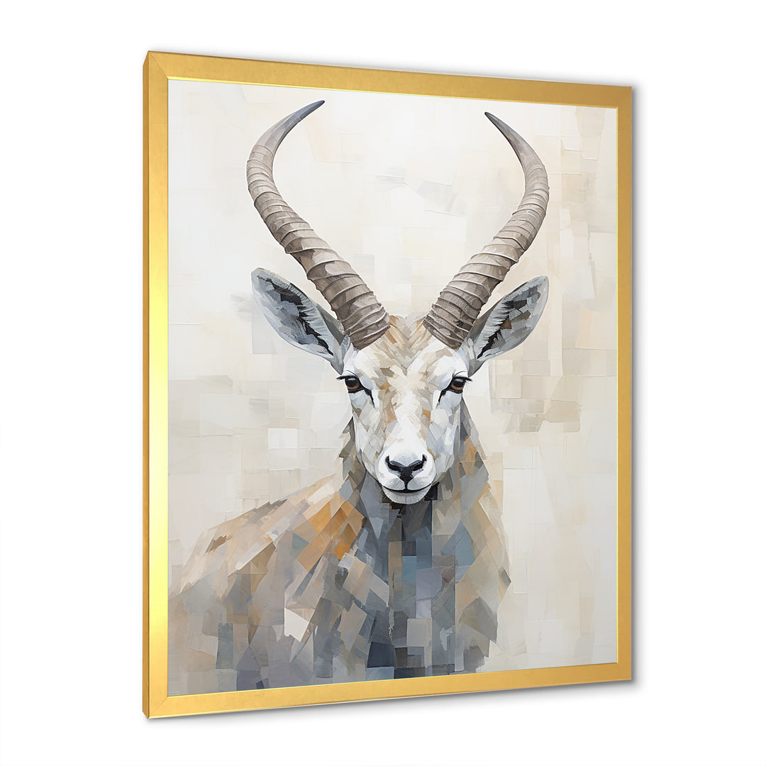 Minimalism Antelope Ibex - Antelope Living Room Wall Art