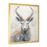 Minimalism Antelope Ibex - Antelope Living Room Wall Art
