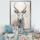 Minimalism Antelope Ibex - Antelope Living Room Wall Art