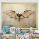 Minimalism Bat Open Wings - Bat Wall Art Prints