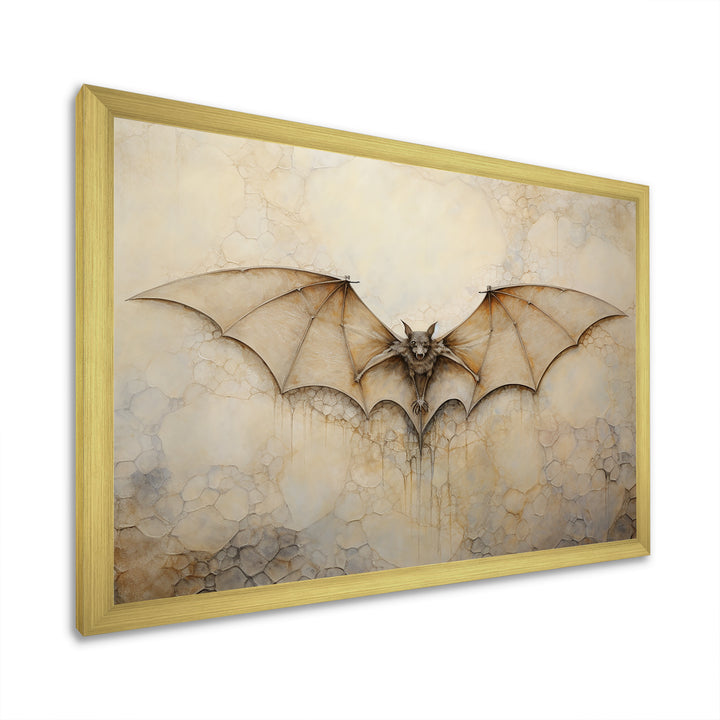 Minimalism Bat Open Wings - Bat Wall Art Prints
