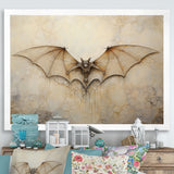 Minimalism Bat Open Wings - Bat Wall Art Prints