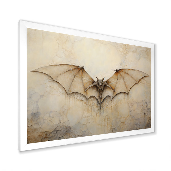Minimalism Bat Open Wings - Bat Wall Art Prints