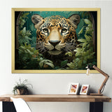 Joyful Jaguar In Jungle - Leopard Bedroom Wall Art