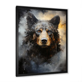 A Noir Bear On Dramatic Shadow - Bear Wall Decor