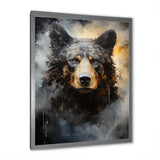 A Noir Bear On Dramatic Shadow - Bear Wall Decor