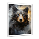 A Noir Bear On Dramatic Shadow - Bear Wall Decor