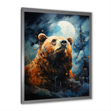 Portrait Of A Moonlight Bear On Mountain - Bear Wall Art Prints