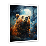 Portrait Of A Moonlight Bear On Mountain - Bear Wall Art Prints