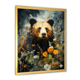 Portrait Of A Bear On Mountain - Brown Bear Wall Art