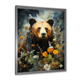 Portrait Of A Bear On Mountain - Brown Bear Wall Art