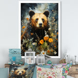 Portrait Of A Bear On Mountain - Brown Bear Wall Art