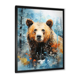 Abstract Bear Habitat - Brown Bear Wall Art
