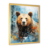 Abstract Bear Habitat - Brown Bear Wall Art