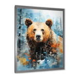 Abstract Bear Habitat - Brown Bear Wall Art
