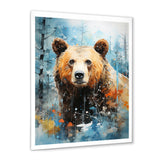 Abstract Bear Habitat - Brown Bear Wall Art