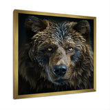 Abstract Of A Bear In Harmony - Bear Large Canvas Wall Art