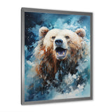 Abstract Bear In Motion - Bear Living Room Wall Art