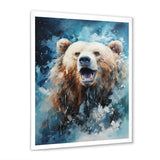Abstract Bear In Motion - Bear Living Room Wall Art