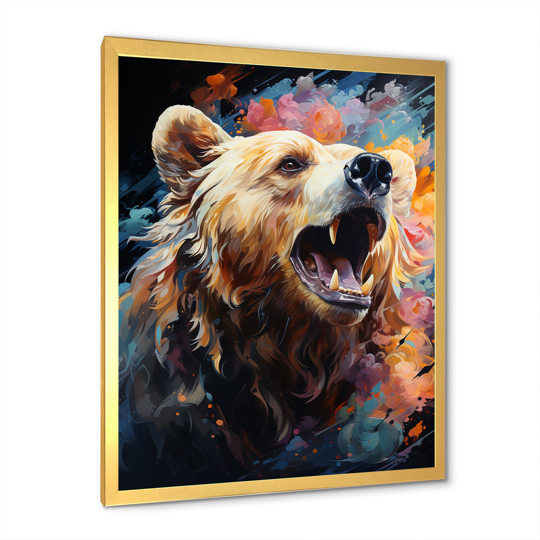 Cosmic Grizzly Bear Journey - Bear Wall Art Prints